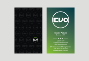 Business Card Design by INDIAN_Ashok for EVO Transportation | Design: #23051616