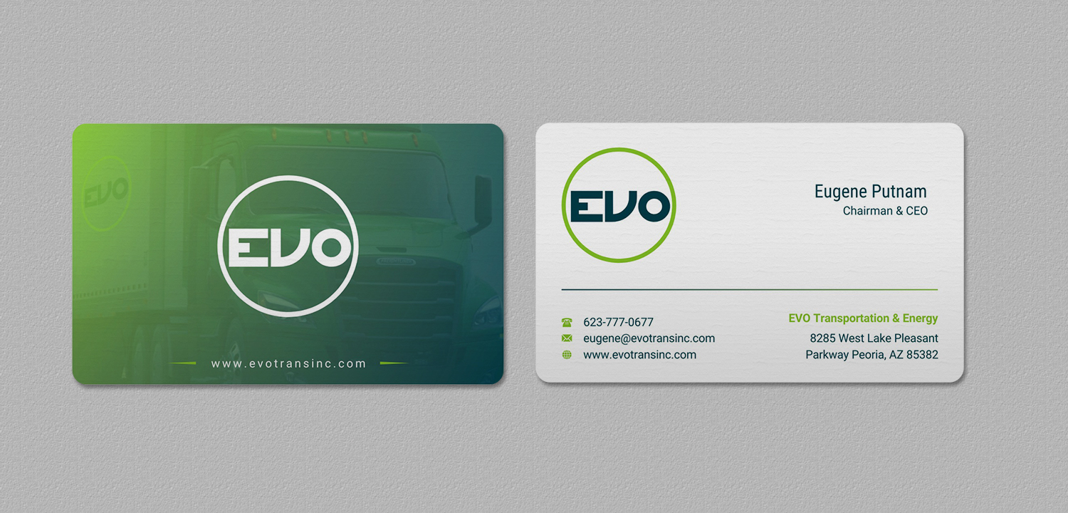 Business Card Design by INDIAN_Ashok for EVO Transportation | Design #23193898