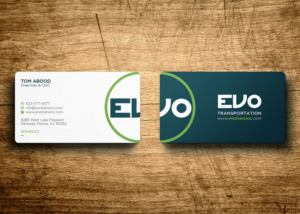 Business Card Design by Verified artistry (Design garden) for EVO Transportation | Design: #23048475
