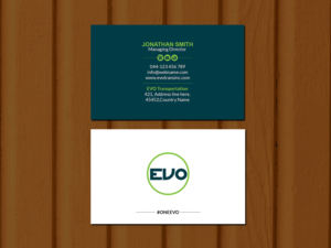 Design de Carte de Visite par Creations Box 2015 pour EVO Transportation | Design : #23060406