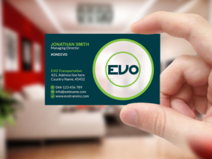 Design de Carte de Visite par Creations Box 2015 pour EVO Transportation | Design : #23060407