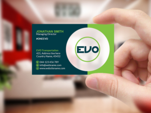 Design de Carte de Visite par Creations Box 2015 pour EVO Transportation | Design : #23060409