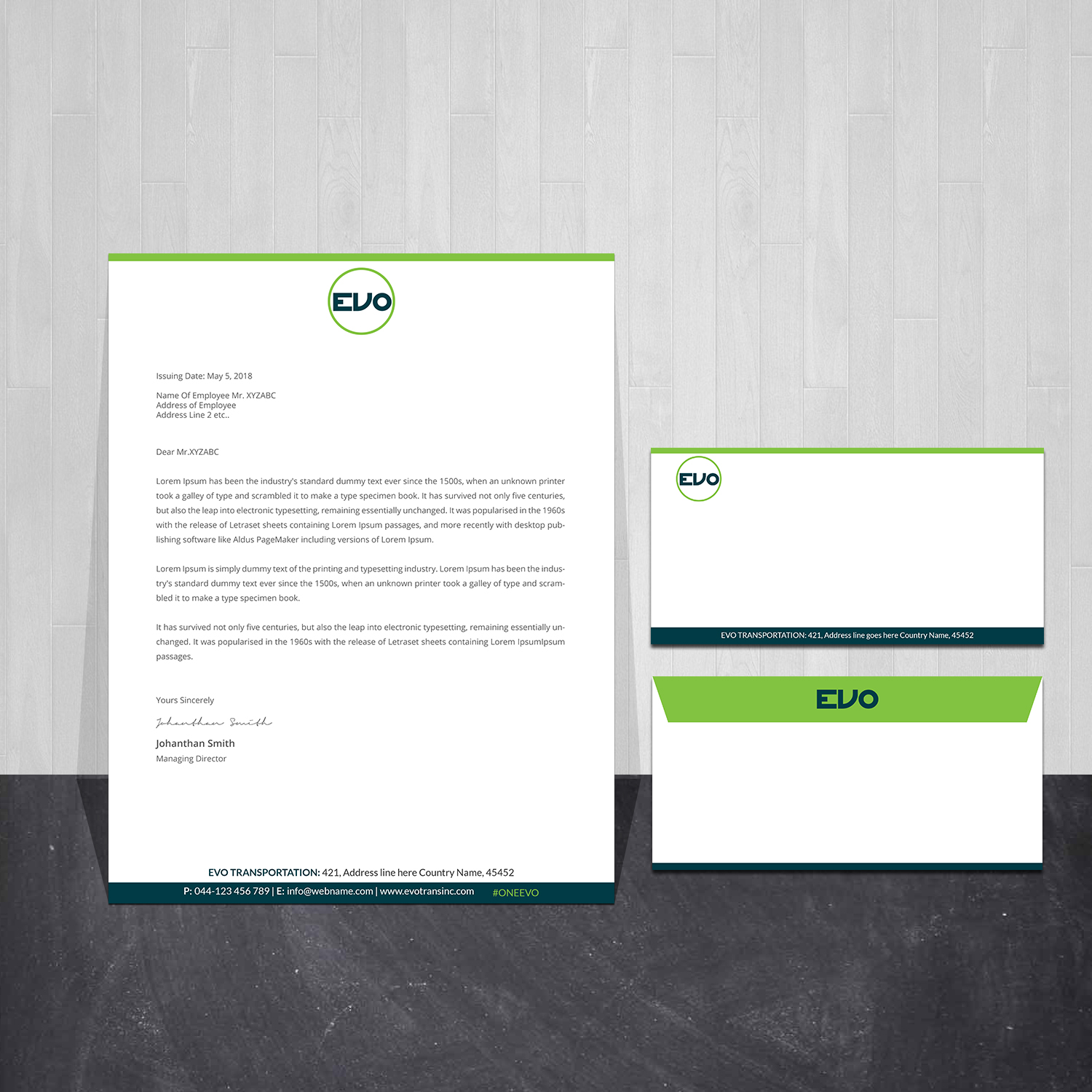 Business Card Design by Creations Box 2015 for EVO Transportation | Design #23060450