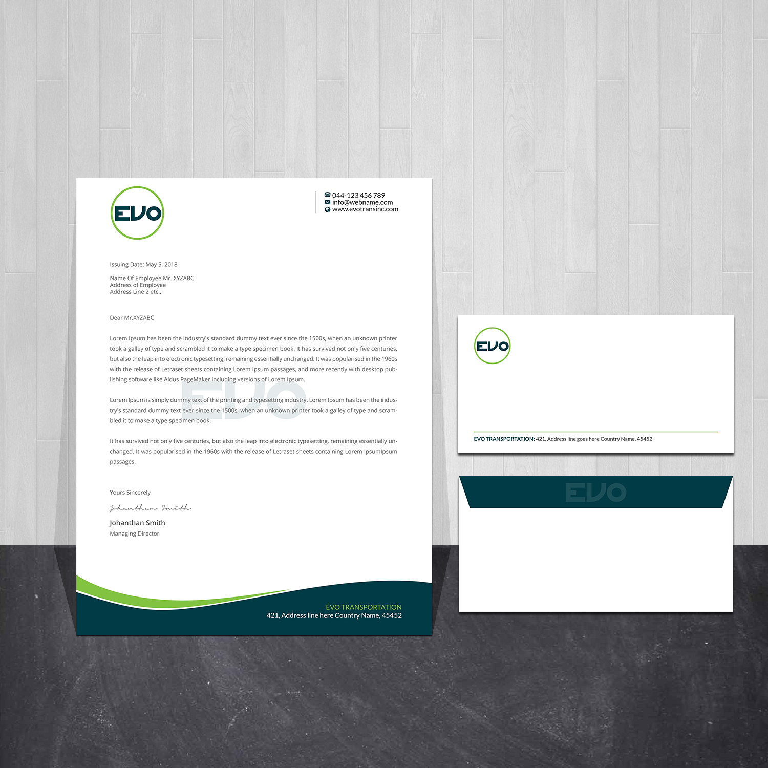 Business Card Design by Creations Box 2015 for EVO Transportation | Design #23060452