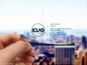 Business Card Design by LAXMI DESIGNHUB for EVO Transportation | Design: #23050740