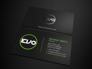 Business Card Design by Tripti Ranjan Gain for EVO Transportation | Design: #23048483