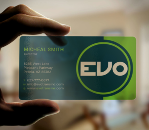 Business Card Design by Tripti Ranjan Gain for EVO Transportation | Design: #23048500