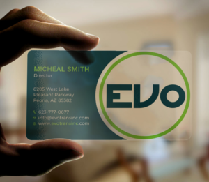 Business Card Design by Tripti Ranjan Gain for EVO Transportation | Design: #23048501