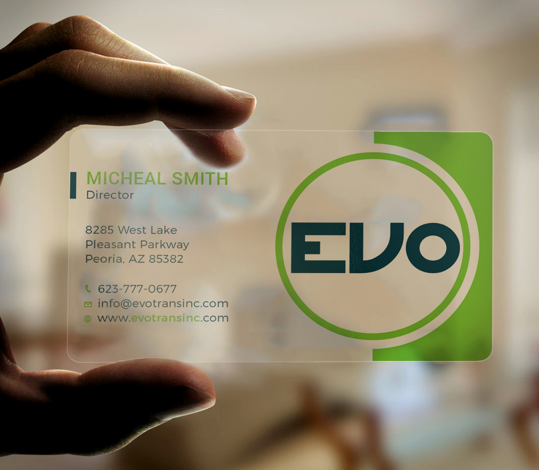 Business Card Design by Tripti Ranjan Gain for EVO Transportation | Design #23048505