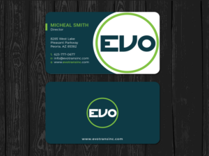 Business Card Design by Tripti Ranjan Gain for EVO Transportation | Design: #23048506