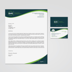 EVO Transportation #ONEEVO Business Cards & Letterhead | Business Card Design by MDesign