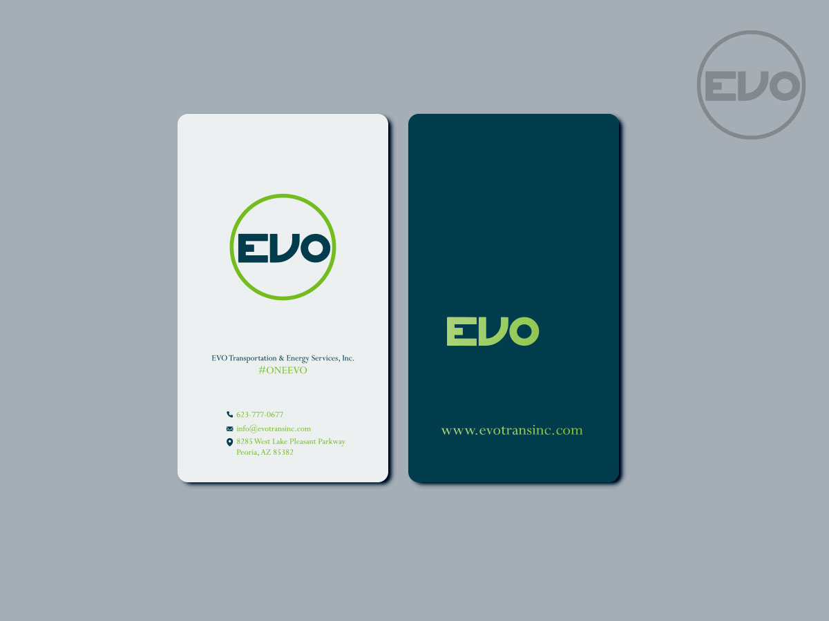 Business Card Design by MAHESH101 for EVO Transportation | Design #23049398