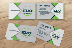 Business Card Design by Iva Design for EVO Transportation | Design: #23046194