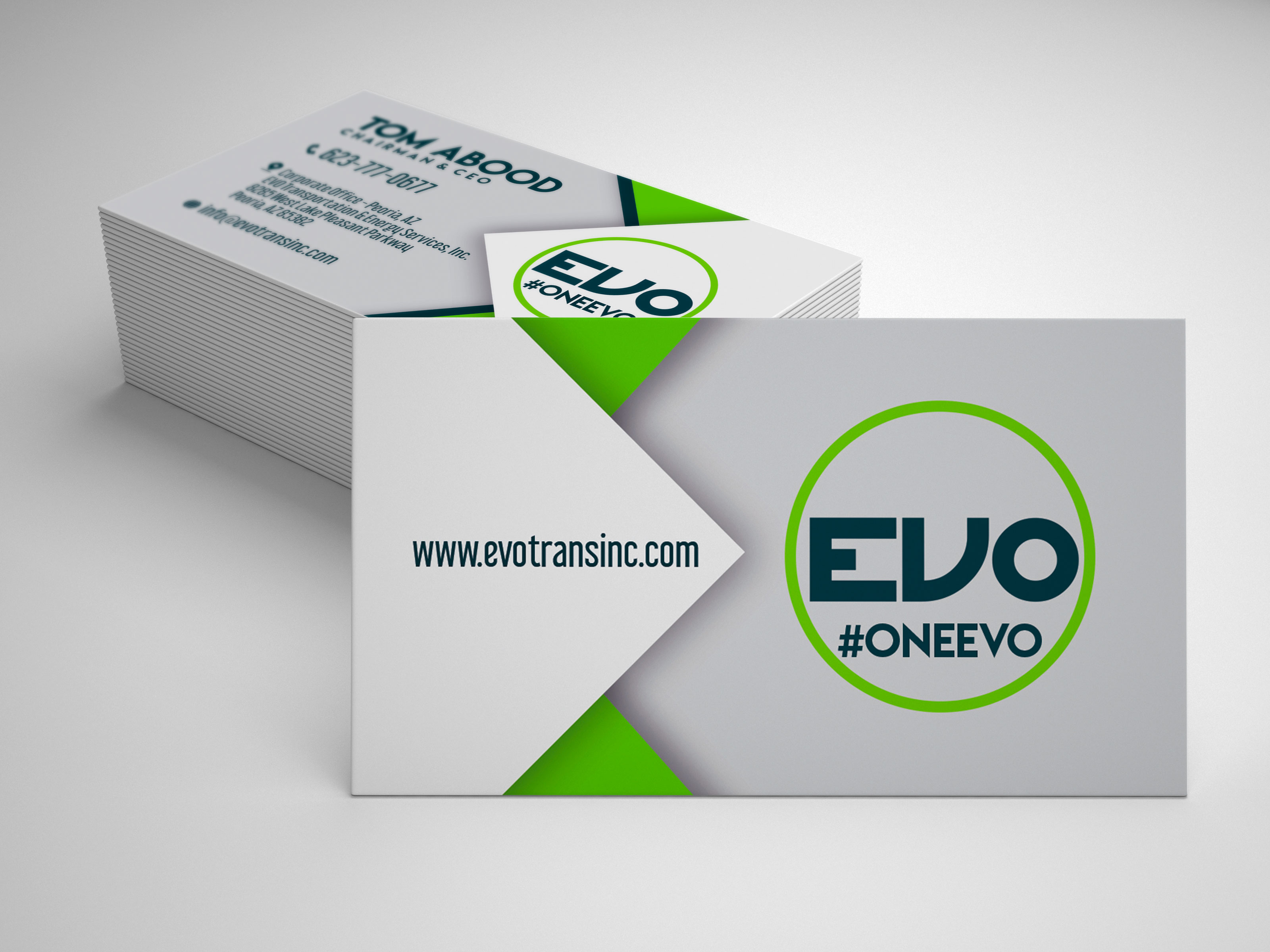 Business Card Design by Iva Design for EVO Transportation | Design #23046457