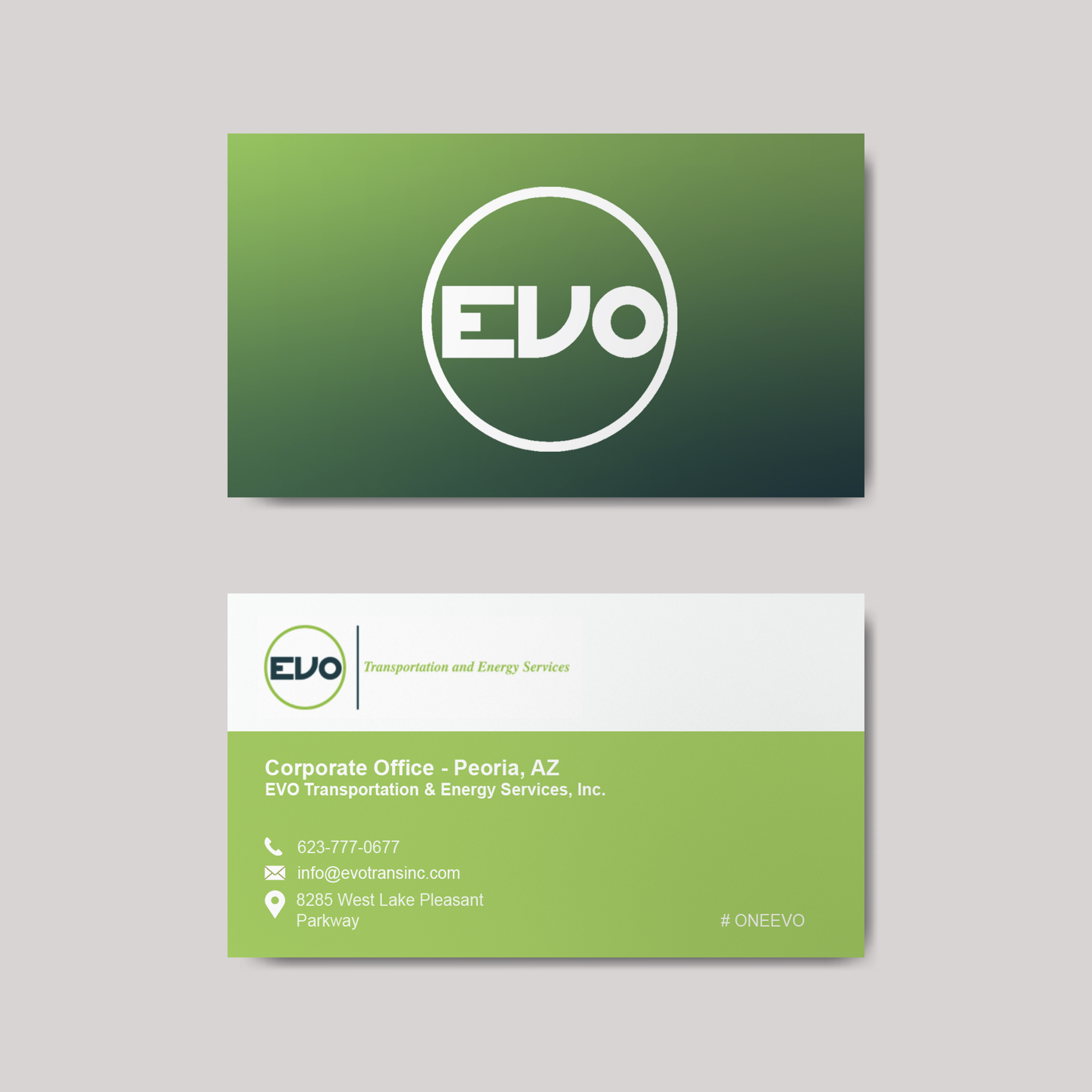 Business Card Design by Quyen Ha for EVO Transportation | Design #23048951