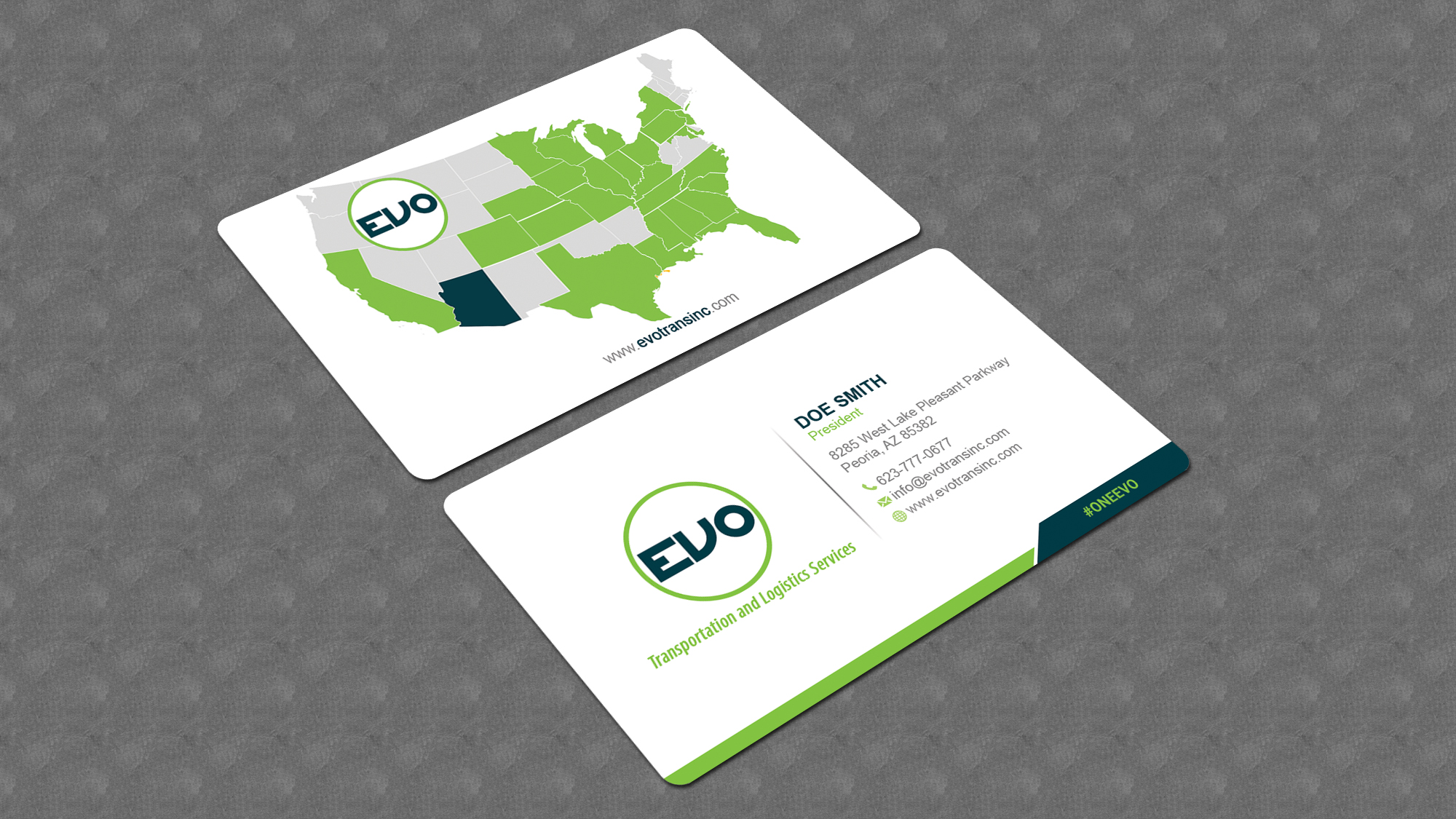 Business Card Design by Bonna 3 for EVO Transportation | Design #23046254