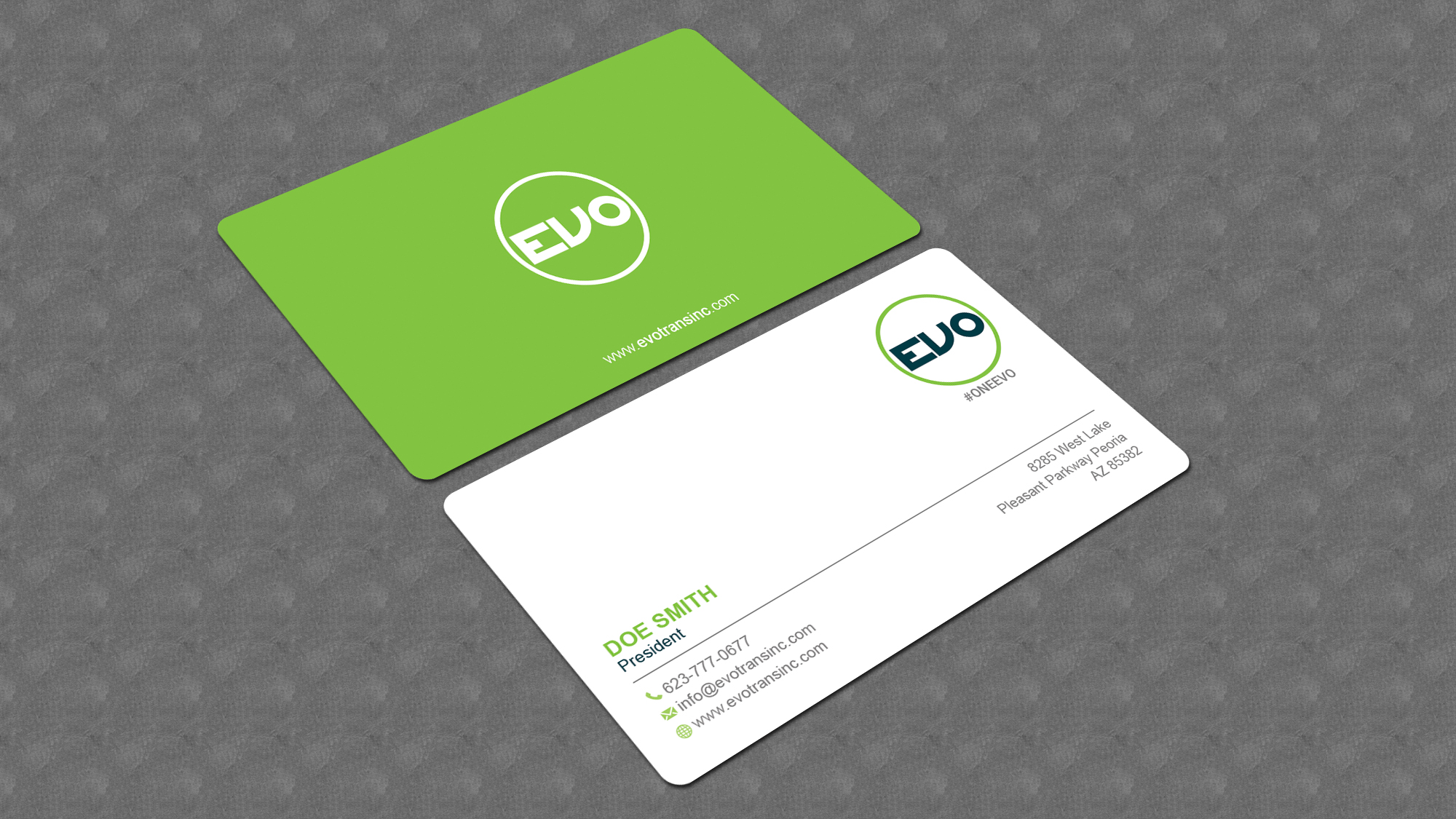 Business Card Design by Bonna 3 for EVO Transportation | Design #23046357