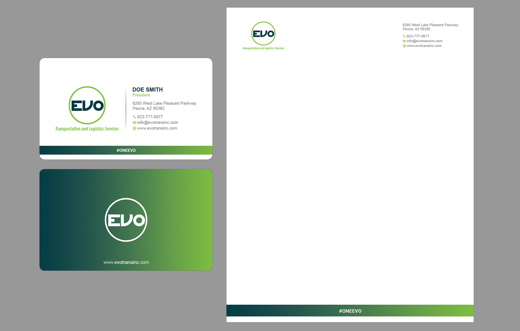 Business Card Design by Bonna 3 for EVO Transportation | Design #23047641