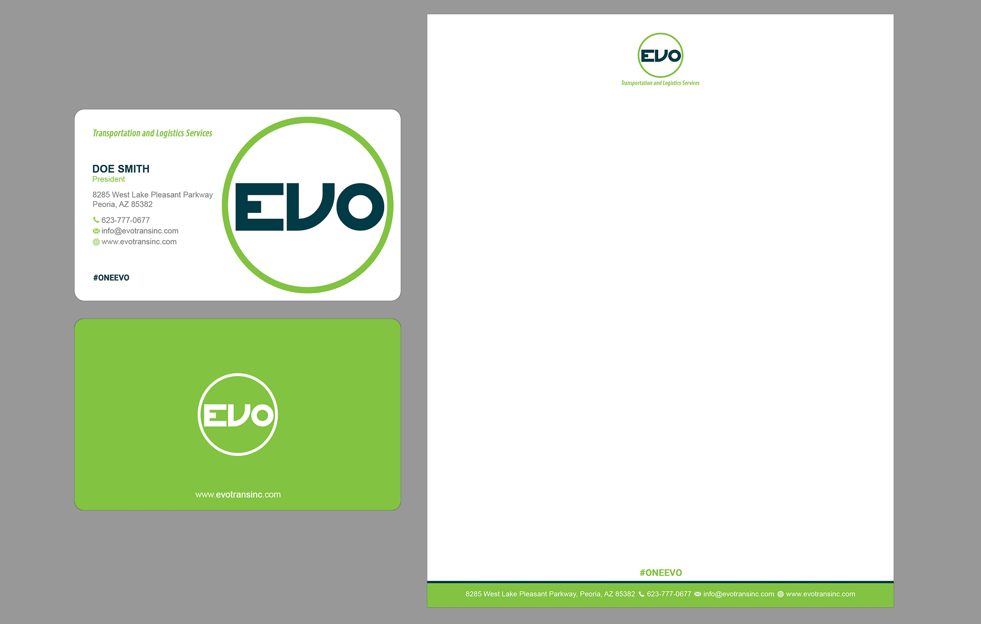 Business Card Design by Bonna 3 for EVO Transportation | Design #23047669
