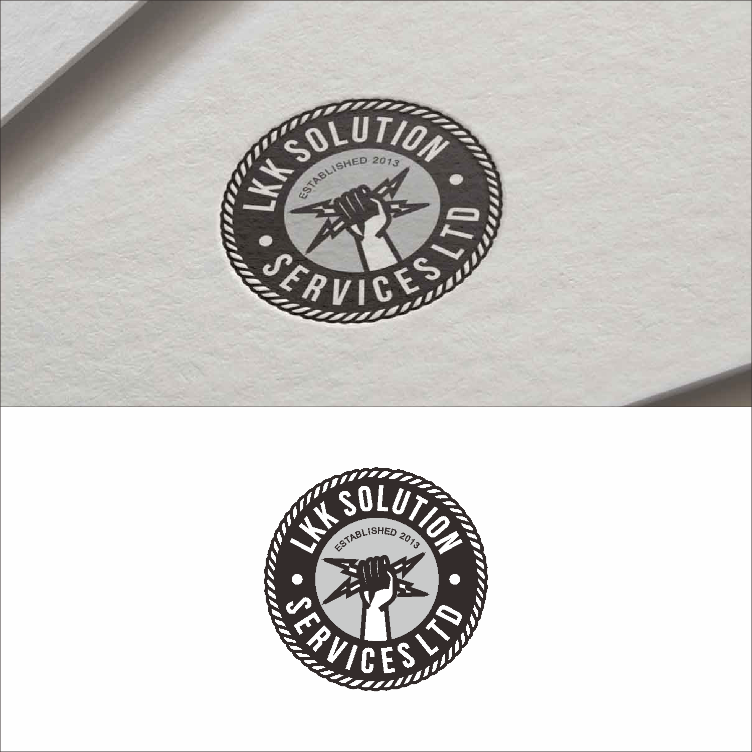Logo Design by saher khan 2 for LKK SOLUTION SERVICES LTD | Design #23049910