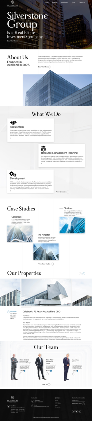 Web Design by sai.designer87 for Blackstone Group | Design: #23075565