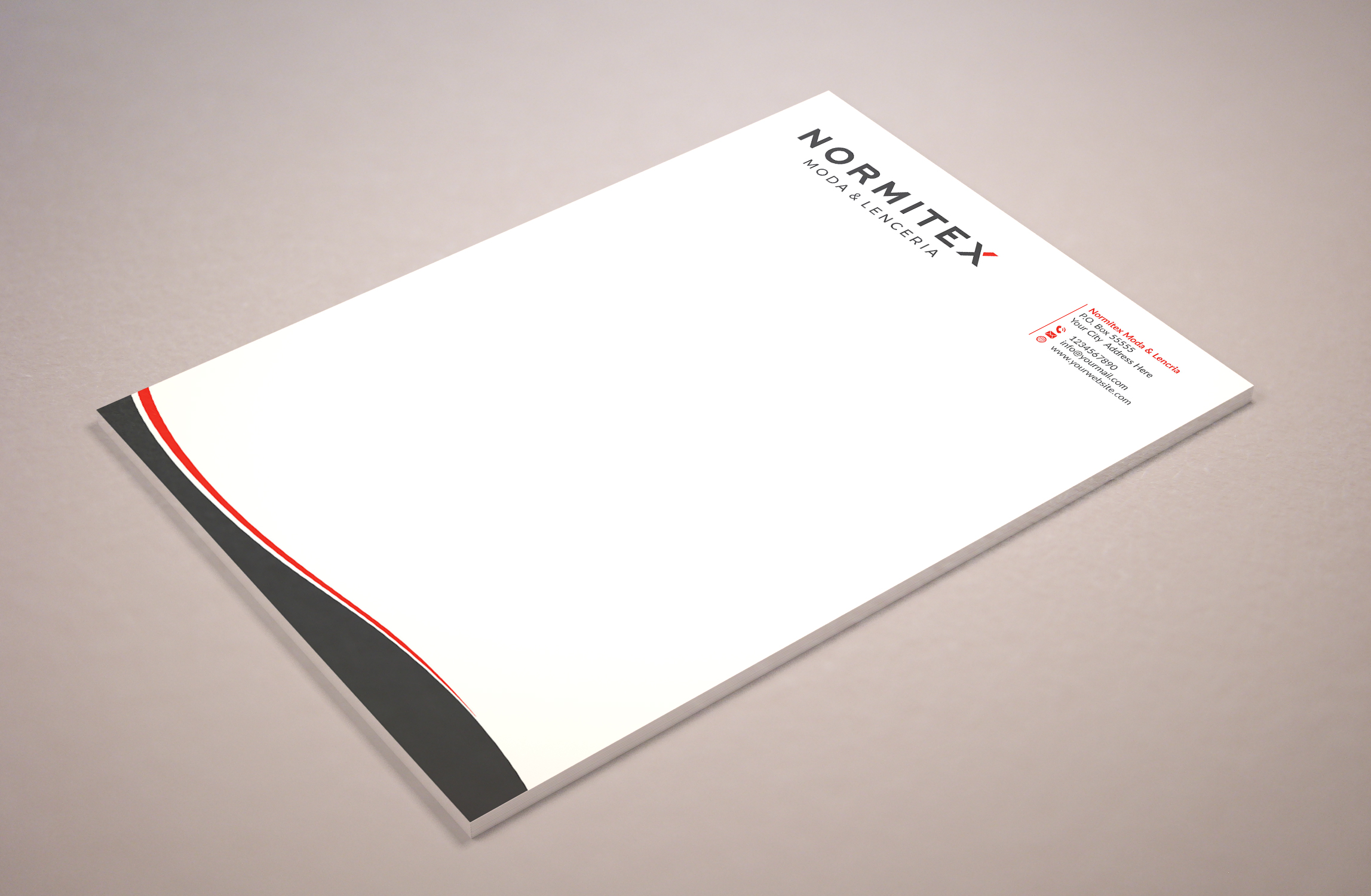 Stationery Design by Musa. A for this project | Design #23050266