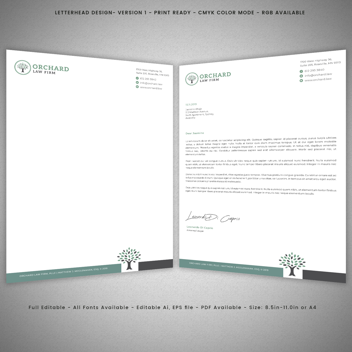 Letterhead Design by Expert Designer for this project | Design #23050543