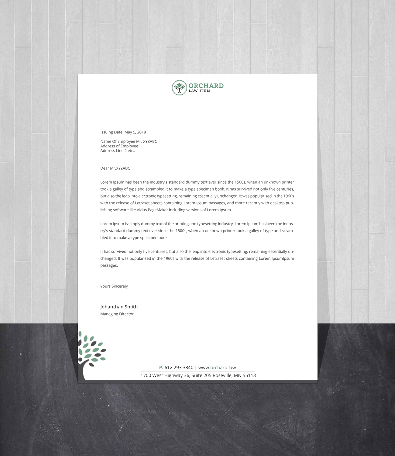 Letterhead Design by Creations Box 2015 for this project | Design #23050729
