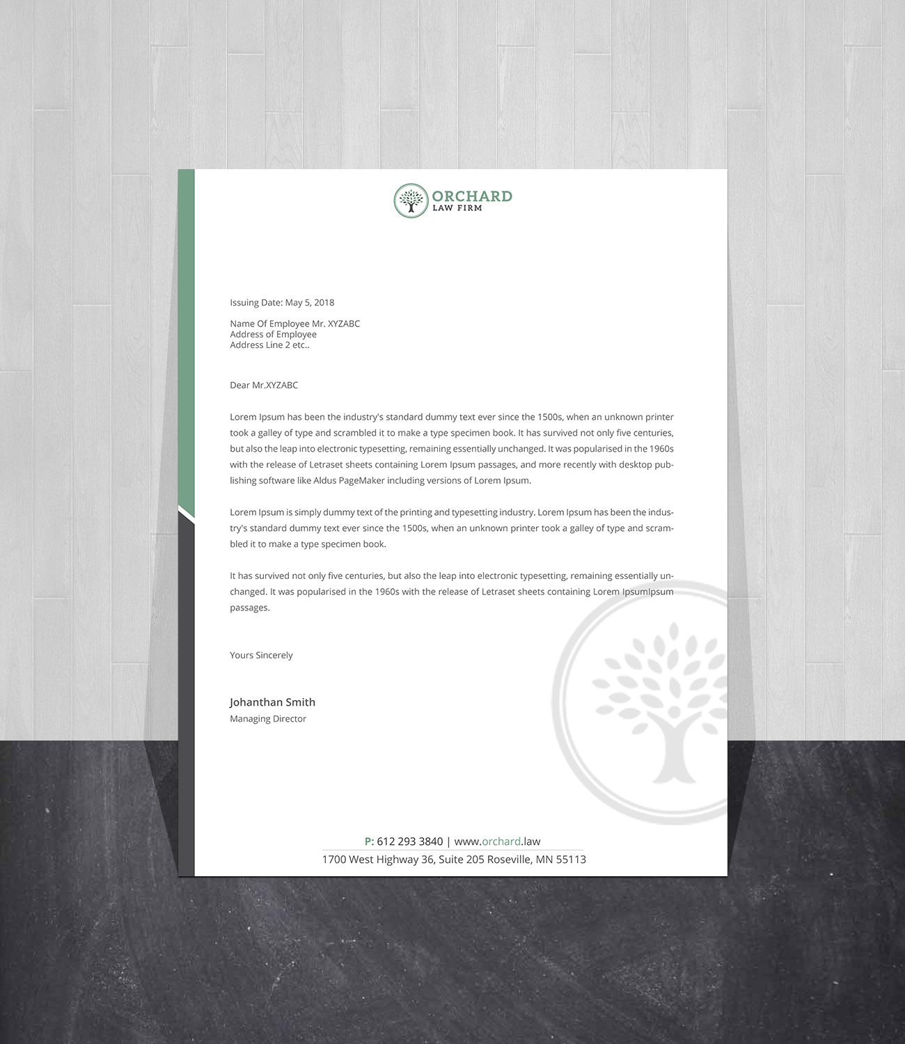 Letterhead Design by Creations Box 2015 for this project | Design #23050738