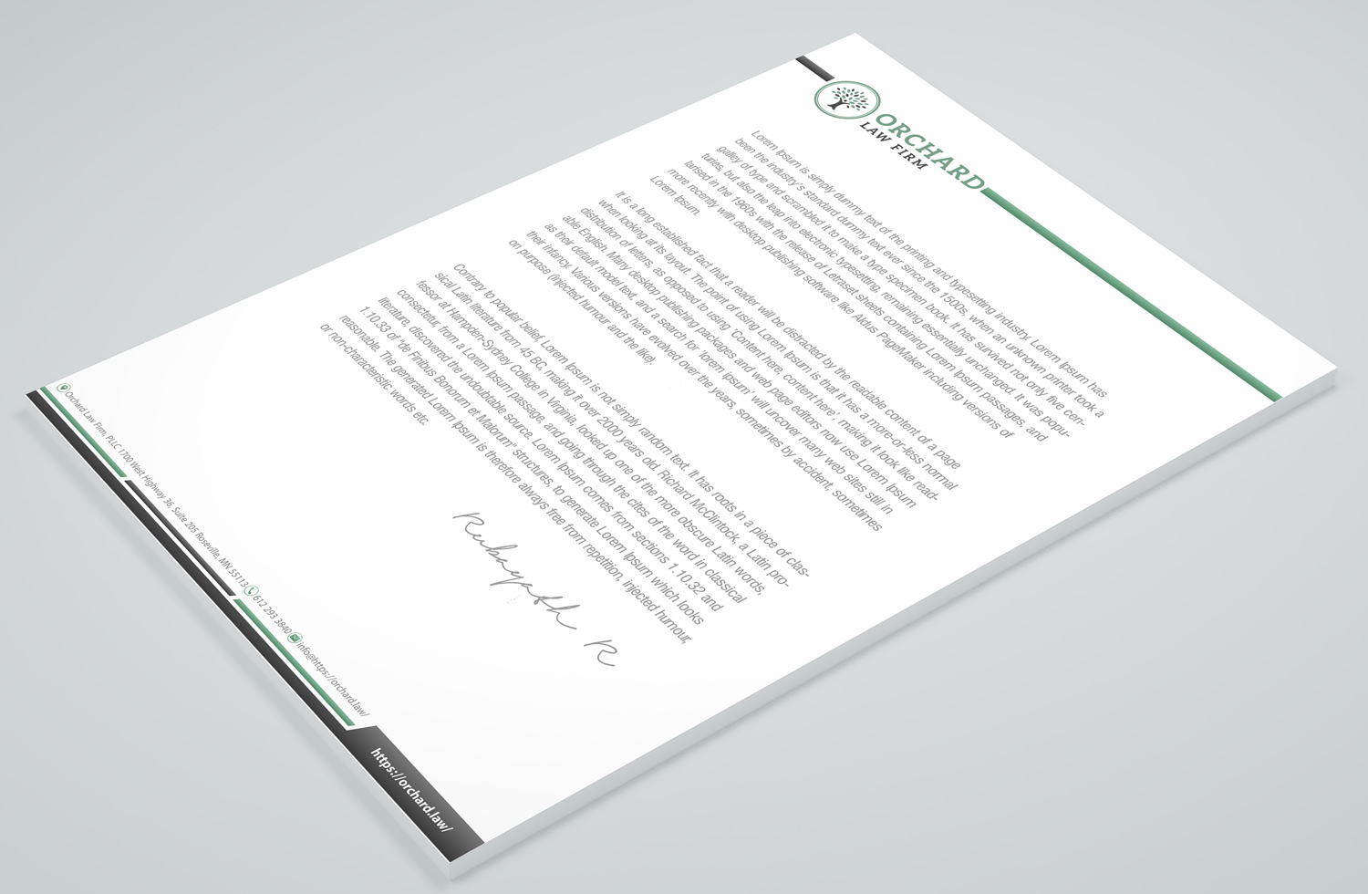 Letterhead Design by Petter Goms for this project | Design #23052353
