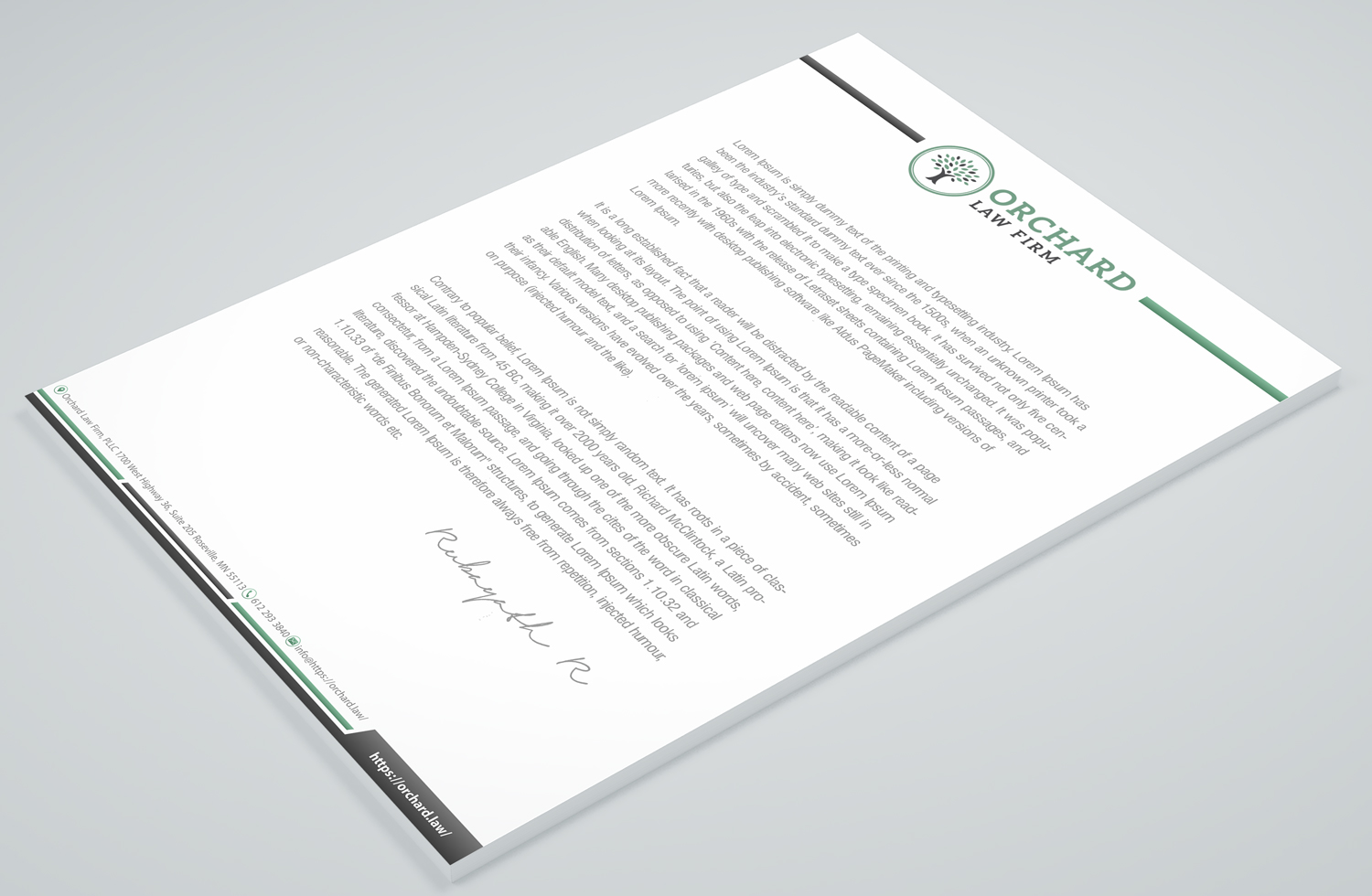 Letterhead Design by Petter Goms for this project | Design #23052515