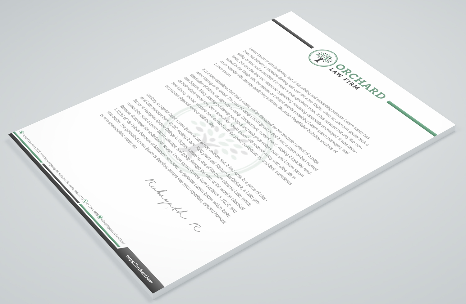 Letterhead Design by Petter Goms for this project | Design #23052516