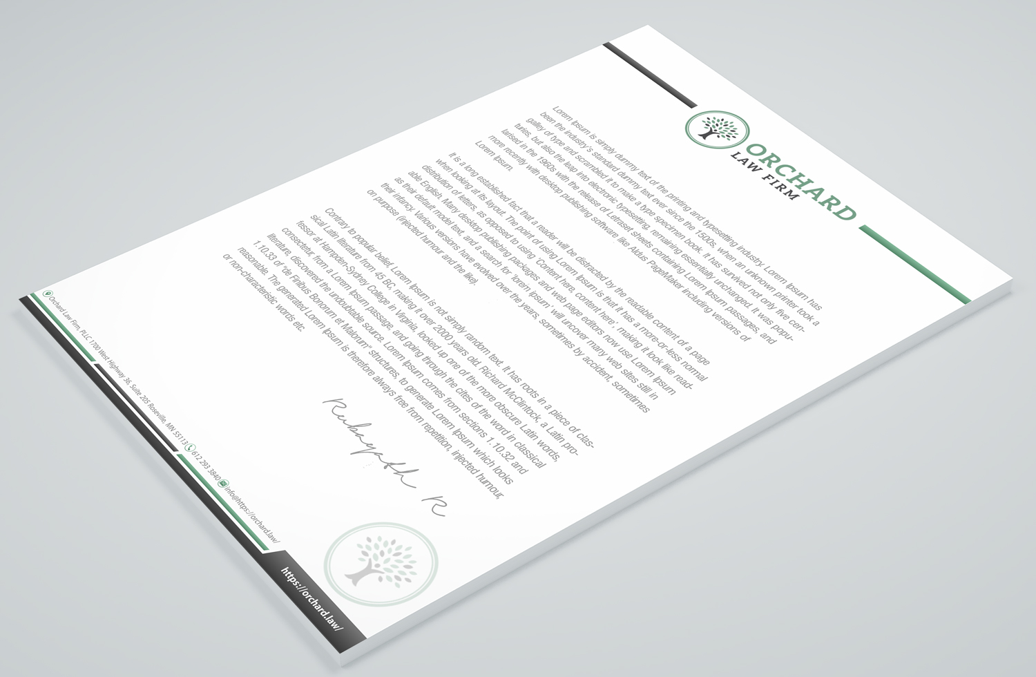 Letterhead Design by Petter Goms for this project | Design #23052517