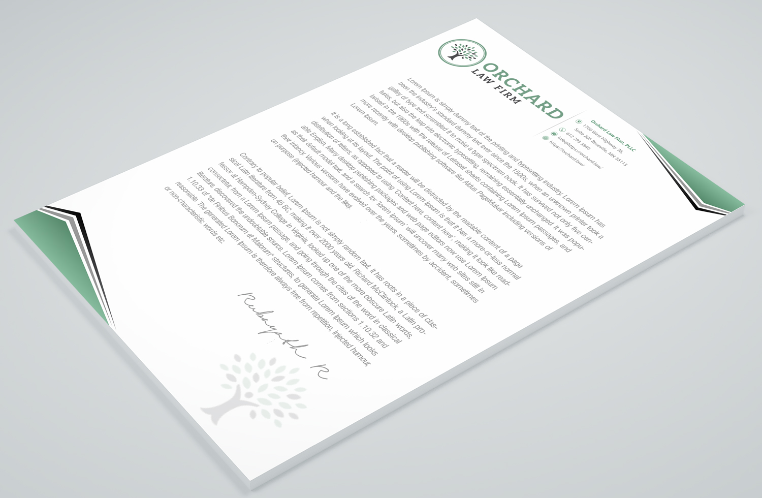 Letterhead Design by Petter Goms for this project | Design #23055092