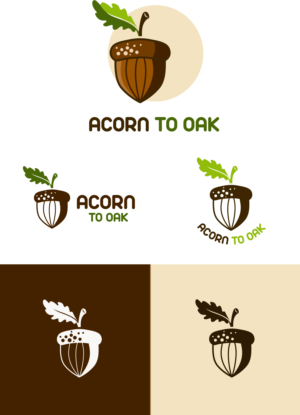 Acorn to Oak | Logo Design by Elizaveta M