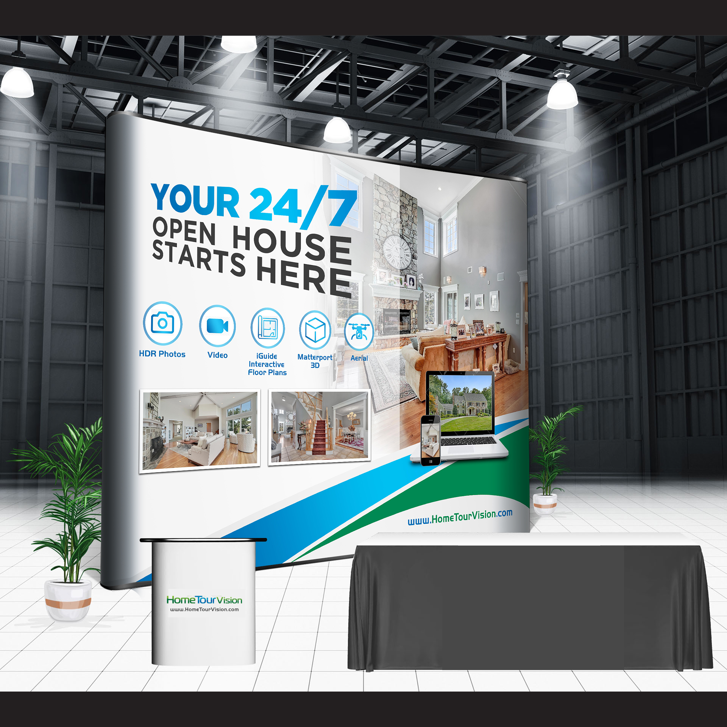 Trade Show Booth Design by Designers Hub for HomeTourVision | Design #23065014