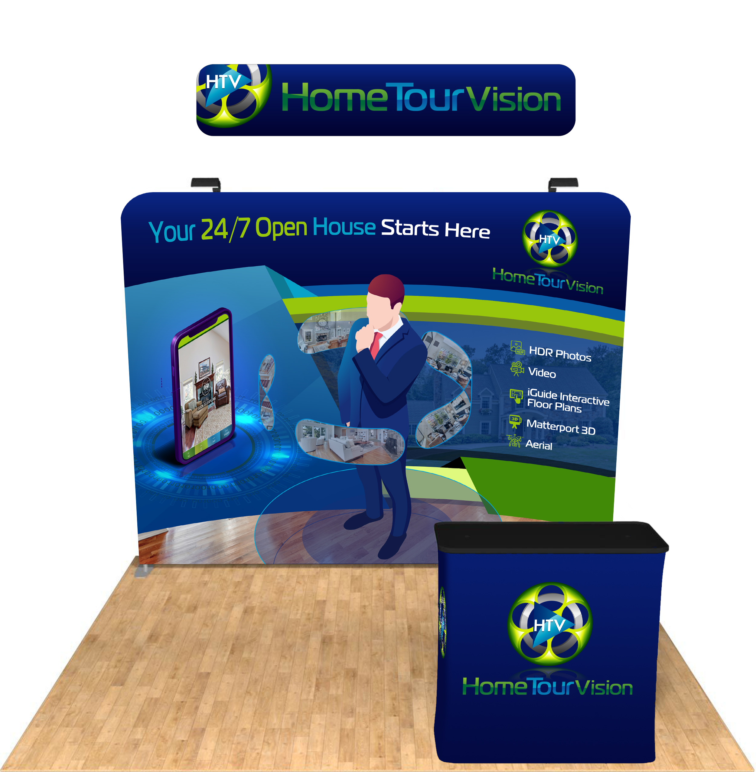 Trade Show Booth Design by Maestroto for HomeTourVision | Design #23065181