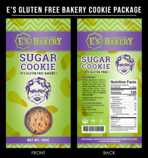 E's Gluten Free Bakery Cookie Package  | Diseño de Empaque por SAI DESIGNS