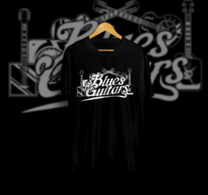 Blues Guitars | T-shirt Design by HELLOCRUNK