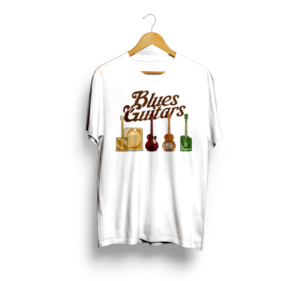 Blues Guitars | T-shirt Design by HELLOCRUNK