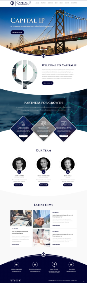 Web Design by pb for Capital IP Investment partners | Design: #23060280
