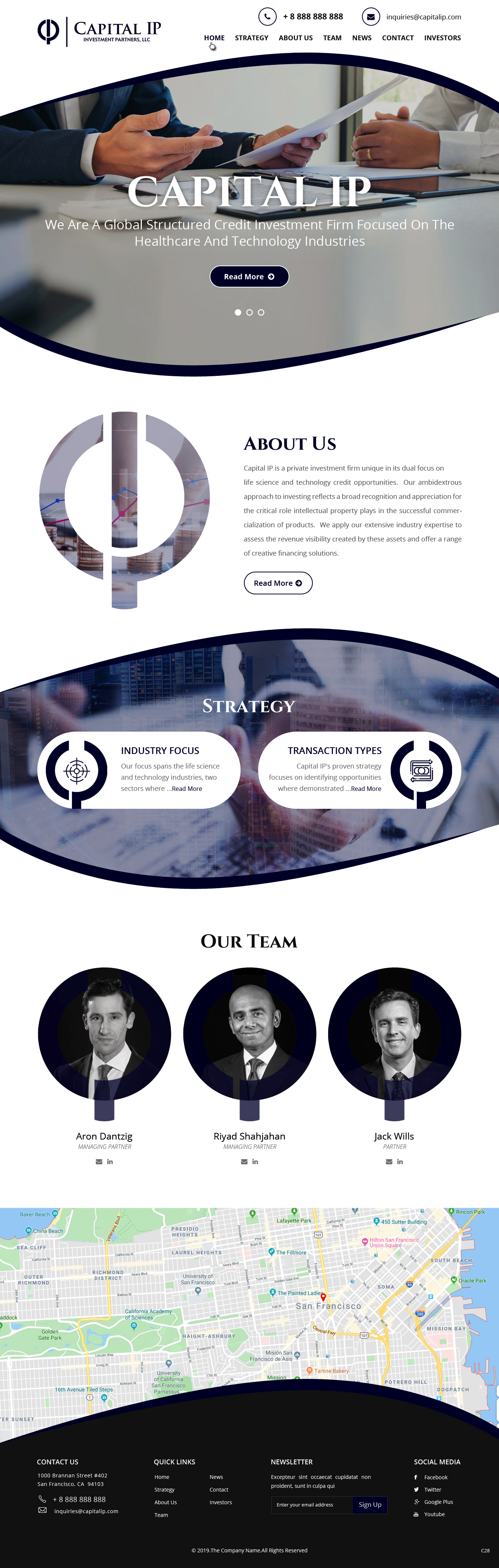 Web Design by pb for Capital IP Investment partners | Design #23060281