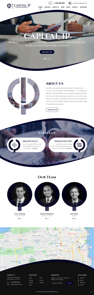 Web Design by pb for Capital IP Investment partners | Design: #23060281