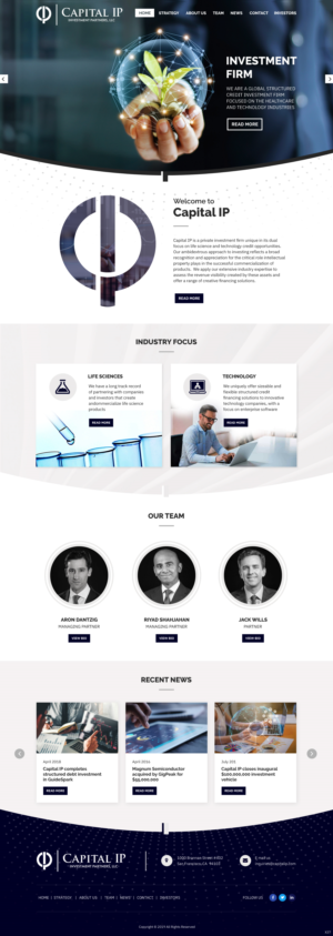 Web Design by pb for Capital IP Investment partners | Design: #23060302