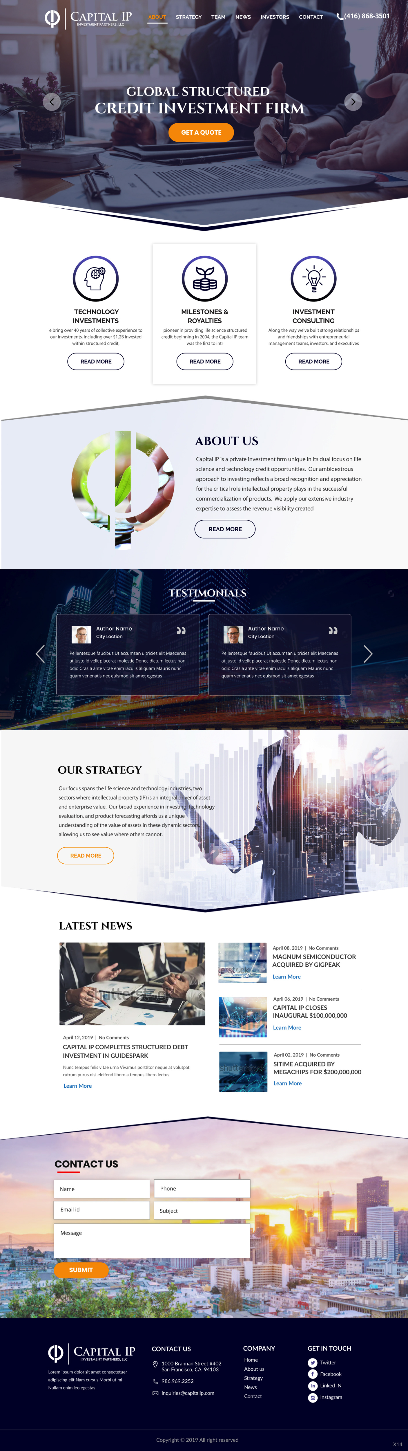 Diseño Web por pb para Capital IP Investment partners | Diseño #23060303