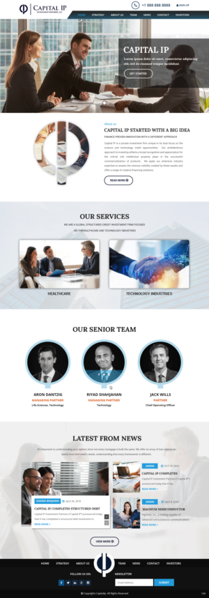 Web Design by pb for Capital IP Investment partners | Design: #23071859
