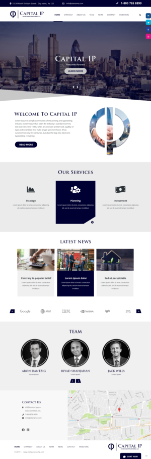 Diseño Web por pb para Capital IP Investment partners | Diseño #23087644