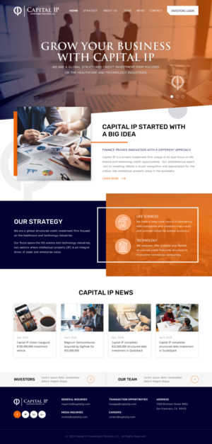 Web Design by rightway for Capital IP Investment partners | Design: #23093760