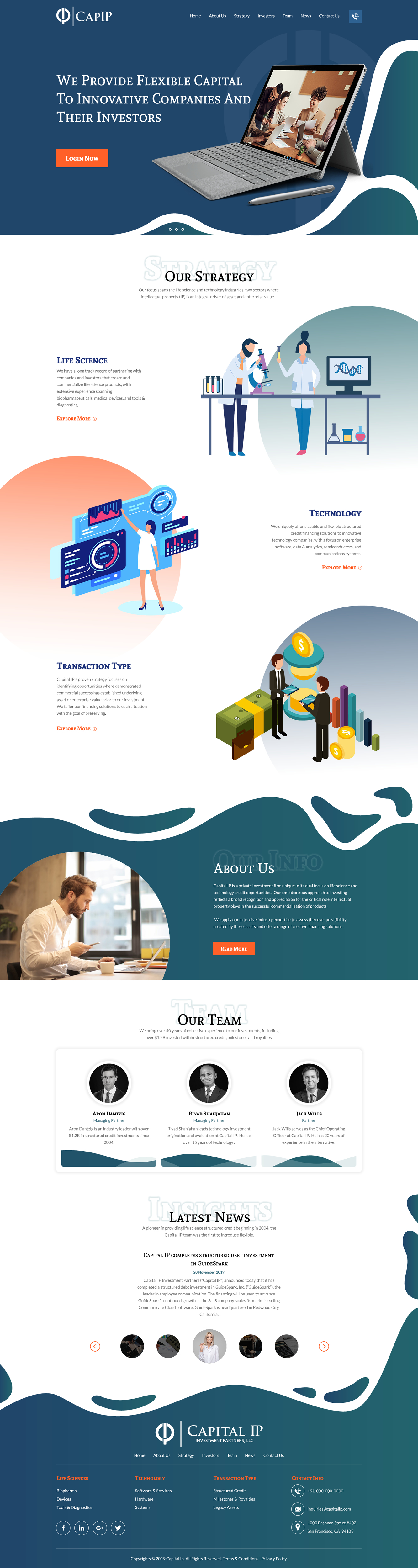 Web-Design von rightway für Capital IP Investment partners | Design #23093769
