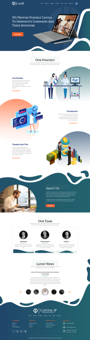 Web Design by rightway for Capital IP Investment partners | Design: #23093769